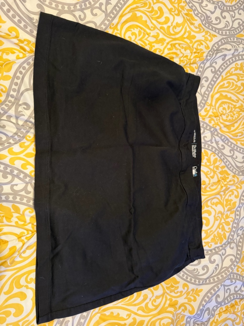 croft & barrow Black Stretch Knit Mini Skirt